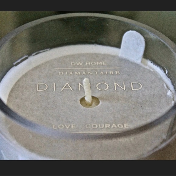 DW HOME CANDLE DIAMOND LOVE COURAGE RICHLY SCENTED 1 WICK DIAMOND ACCENT NEW - Picture 2 of 4